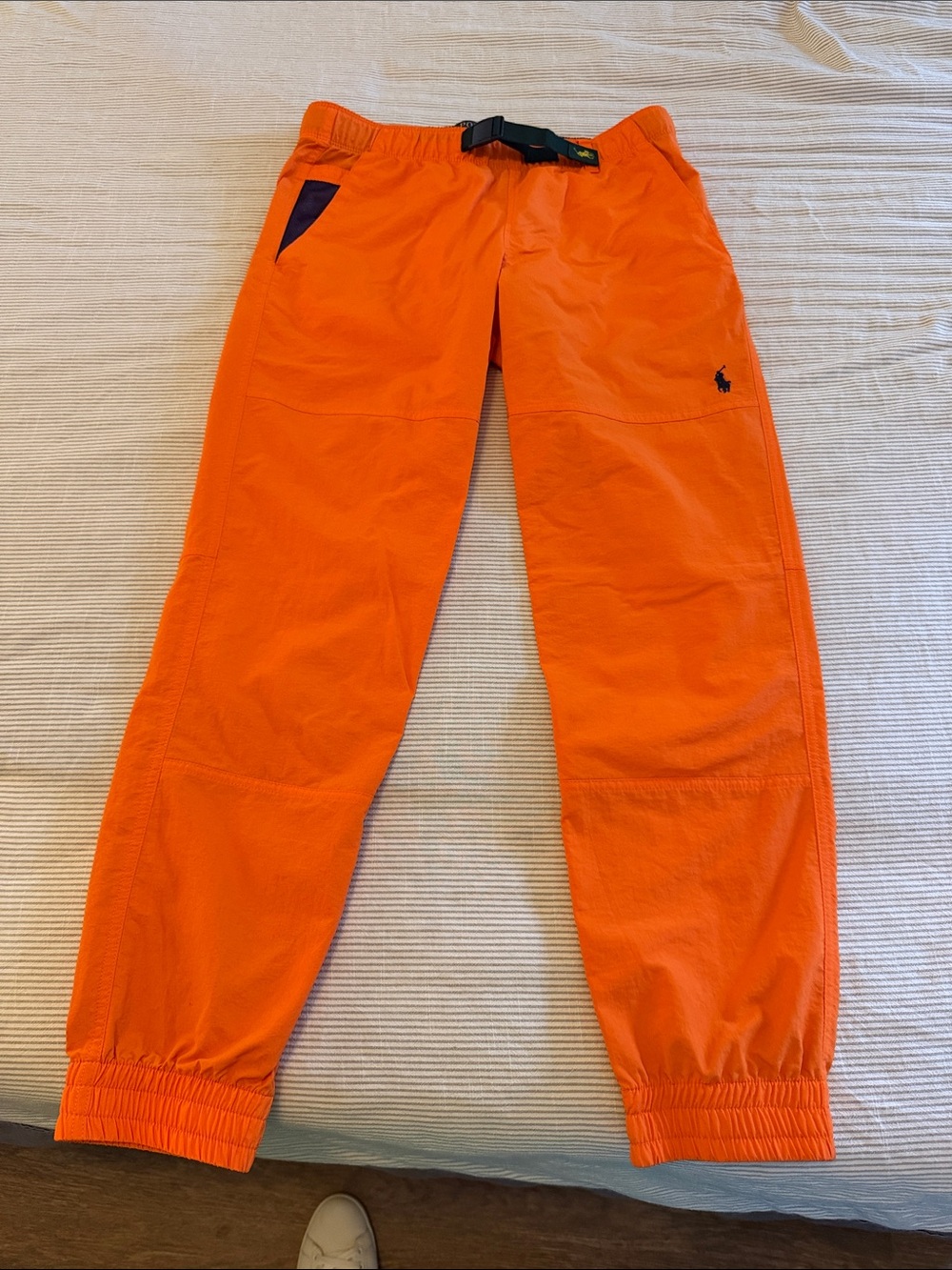 Ralph Lauren Orange & Navy Kids Jogger Pants